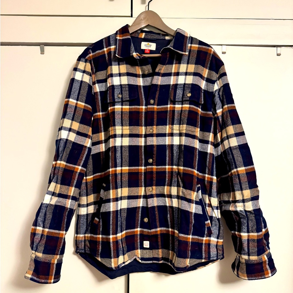NWOT - Marine Layer Signature Lined Camping Shirt - Size M/L